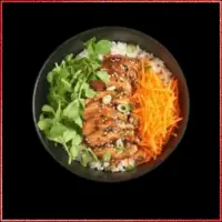 Wagamama Chicken Teriyaki Kokoro Bowl — tender grilled chicken with teriyaki sauce, sticky rice, and fresh vegetables.
