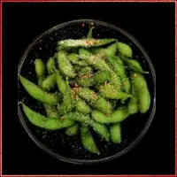 Wagamama Edamame Beans — lightly salted steamed soybeans served as a healthy starter.
