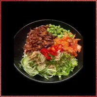 Wagamama Mixed Veg Donburi — seasonal vegetables tossed in garlic soy sauce and served with steamed rice.